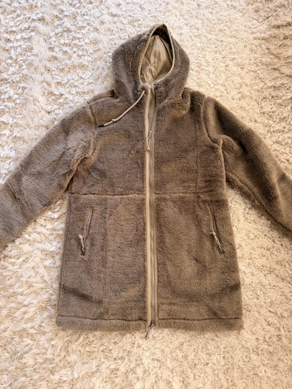 Patagonia Tan Hooded Parka